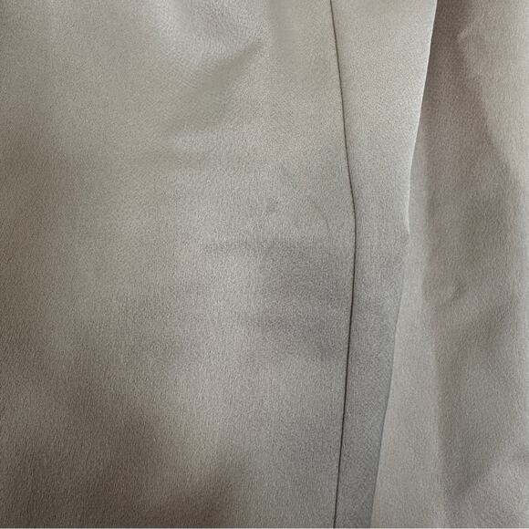 NWT BHLDN Anthropologie Champagne Remy Cowl Neck Faux Wrap Satin Gown 18W - Picture 7 of 10